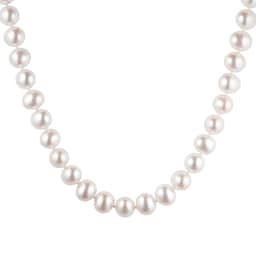 13160214 - 9ct Yellow Gold 8-8.5mm Cultured Fresh Water Pearl Necklace