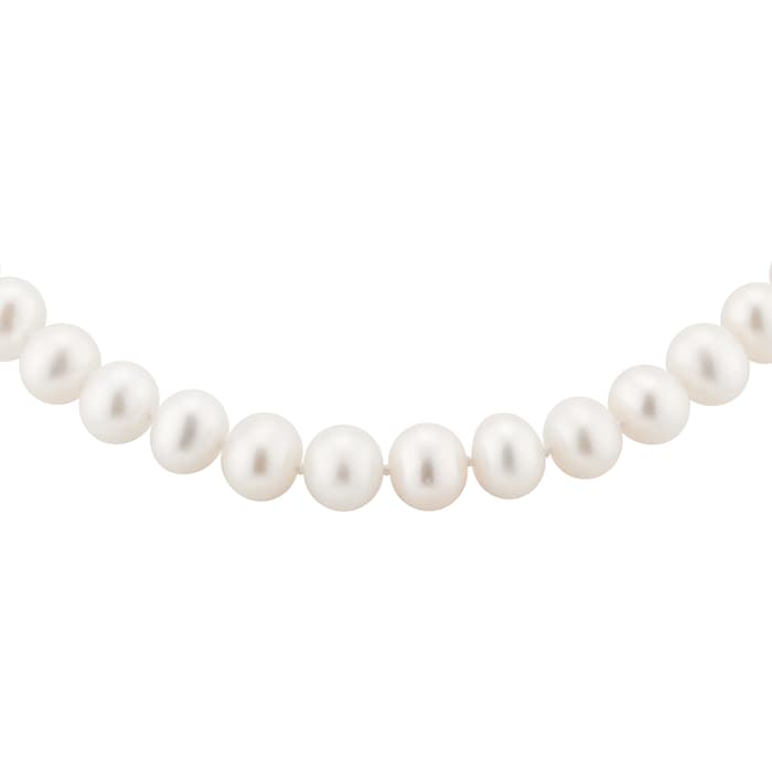 Goldsmiths 9ct Yellow Gold 8-8.5mm Cultured Fresh Water Pearl Necklace