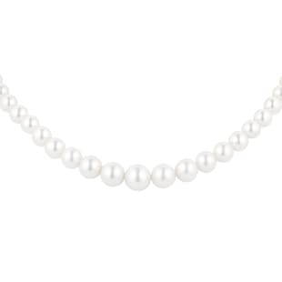 Goldsmiths 18ct Yellow Gold Graduated Freshwater Pearl Necklace