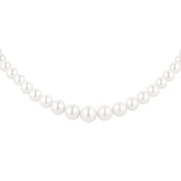 13160221 - 18ct Yellow Gold Graduated Freshwater Pearl Necklace