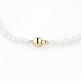 Goldsmiths 18ct Yellow Gold Graduated Freshwater Pearl Necklace