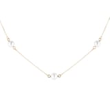 Goldsmiths 9ct Yellow Gold 6mm Freshwater Pearl Adjustable Necklace