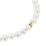 Mappin & Webb 18ct Yellow & White 7.5x8mm Akoya Pearl 18 Inch Necklace