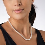 Mappin & Webb 18ct White Gold 6.5x7mm Akoya Pearl Necklace