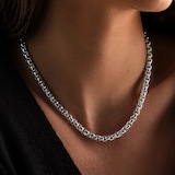 Goldsmiths Sterling Silver 6.5mm Box Chain