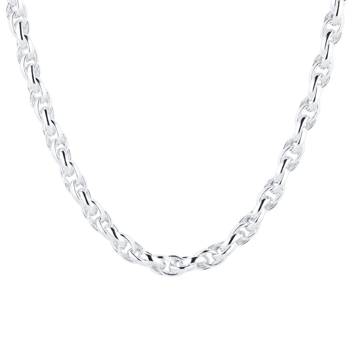 Goldsmiths Silver Round Belcher Chain