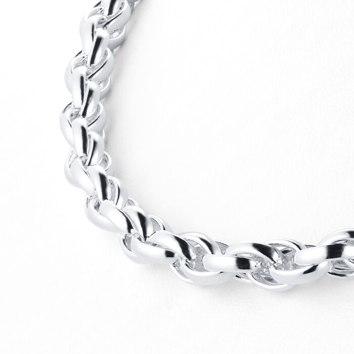 Goldsmiths Silver Round Belcher Chain