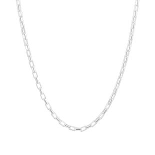 Goldsmiths Sterling Silver 4mm Rectangular Belcher Chain
