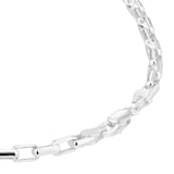 Goldsmiths Sterling Silver 4mm Rectangular Belcher Chain