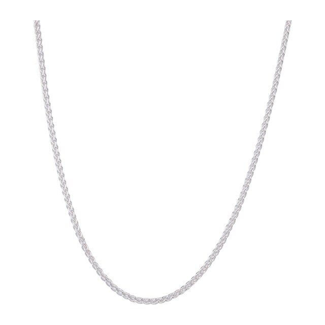 Goldsmiths Silver Spiga Chain 22 Inch Necklace