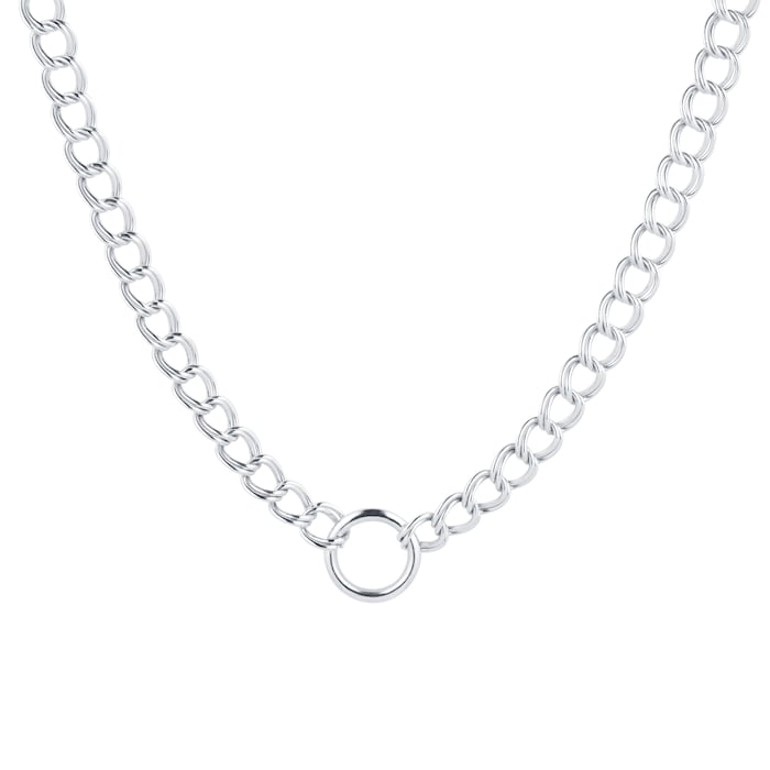 Goldsmiths Silver Small Double Curb Chain