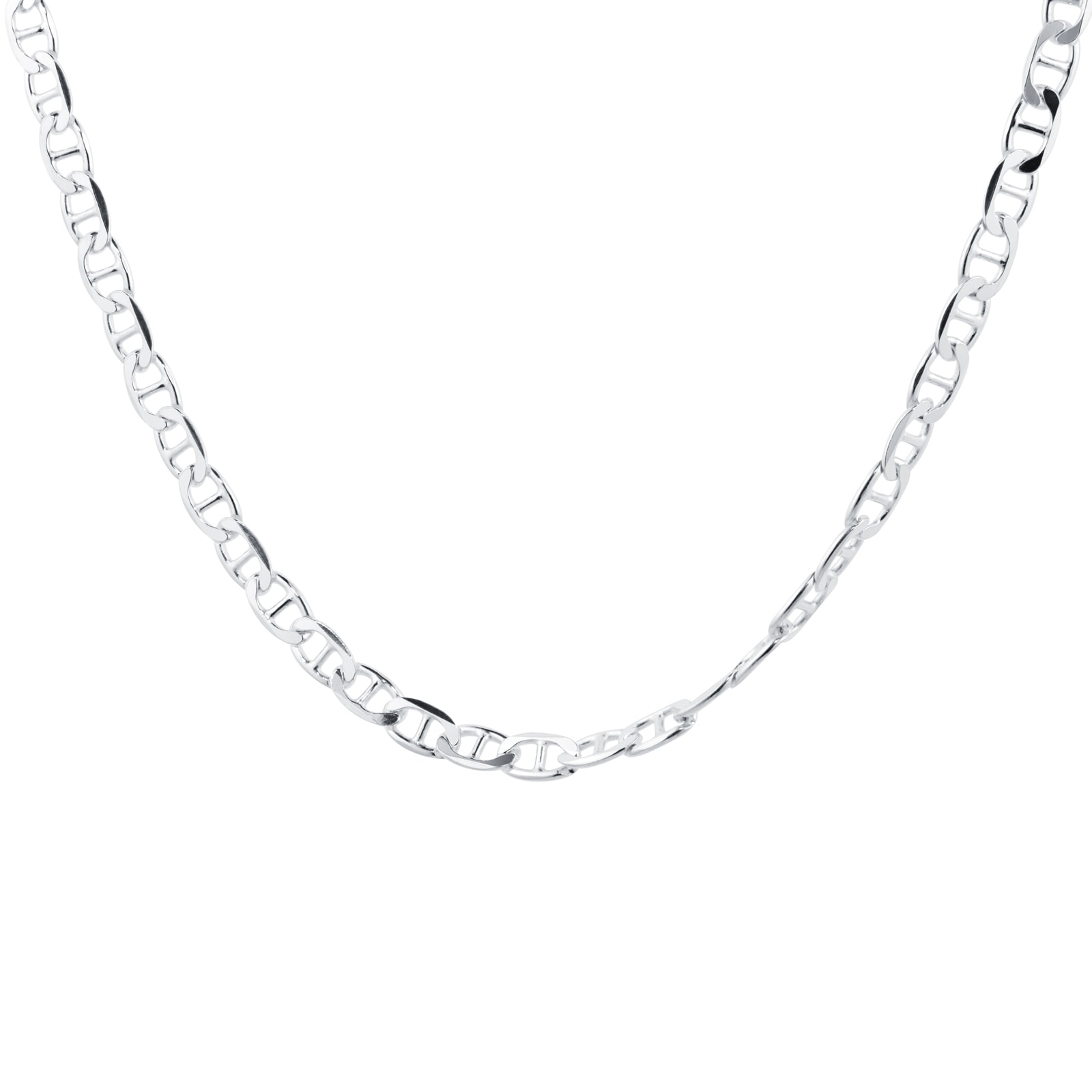 Goldsmiths Sterling Silver Rambo Chain Necklace