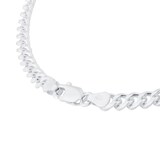 Goldsmiths Sterling Silver 4mm Panza Curb Chain Necklace