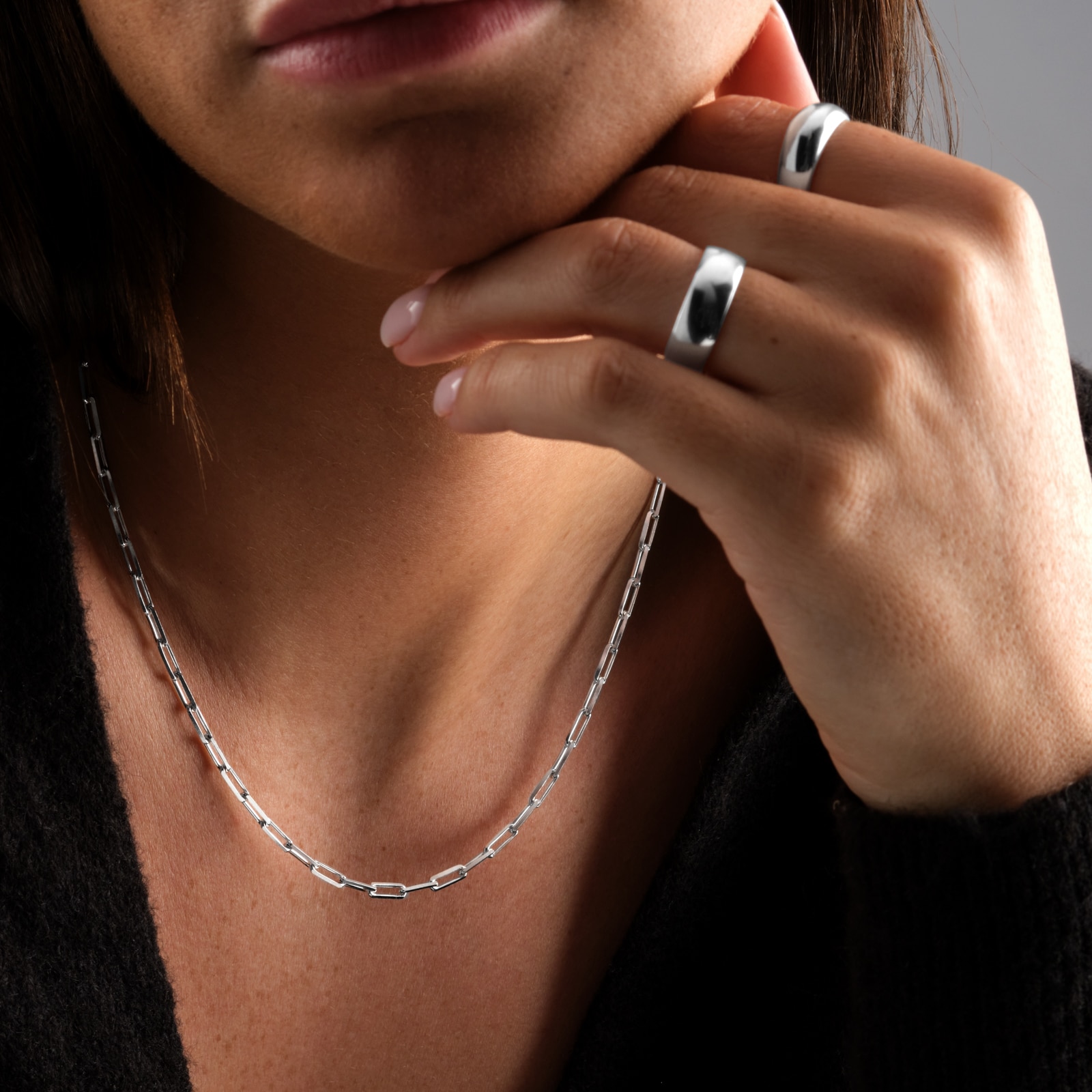 Goldsmiths Sterling Silver 3mm Paperlink Chain