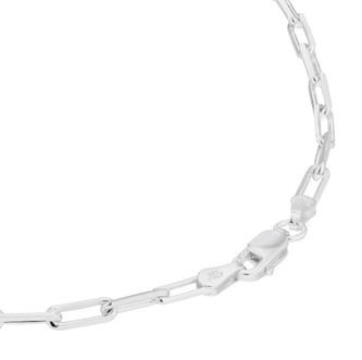 Goldsmiths Sterling Silver 3mm Paperlink Chain Goldsmiths Sterling Silver 3mm Paperlink Chain