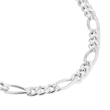 Goldsmiths Sterling Silver 5.6mm Figaro Chain