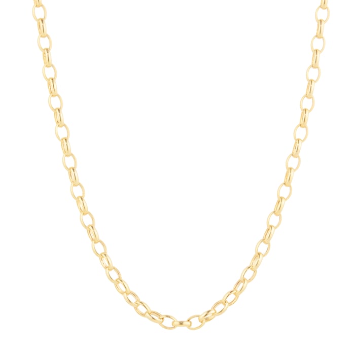 Goldsmiths 18ct Yellow Gold Hollow Belcher Chain