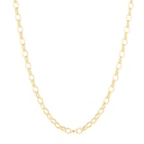 Goldsmiths 18ct Yellow Gold Hollow Belcher Chain