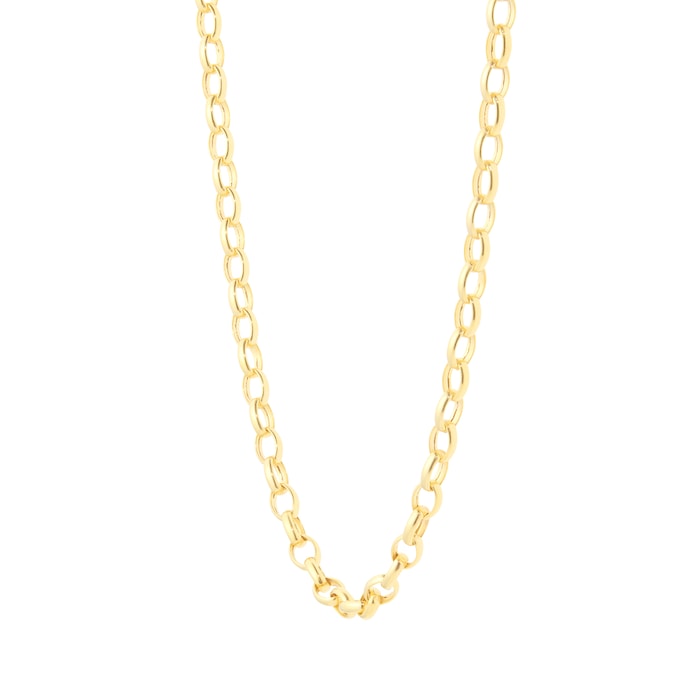 Goldsmiths 18ct Yellow Gold Hollow Belcher Chain