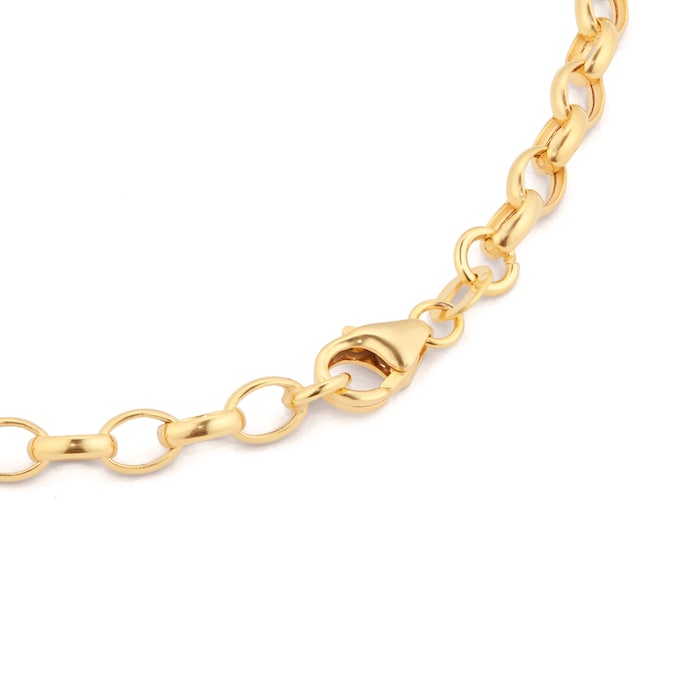 Goldsmiths 18ct Yellow Gold Hollow Belcher Chain