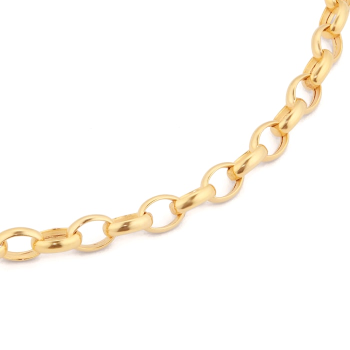 Goldsmiths 18ct Yellow Gold Hollow Belcher Chain