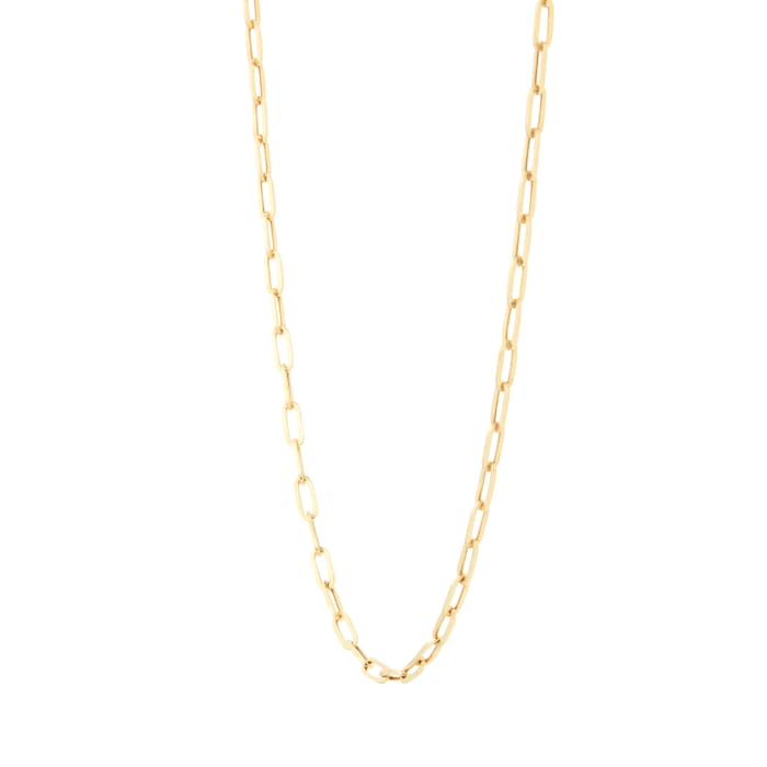 Goldsmiths 18ct Yellow Gold Thin Paperlink Chain