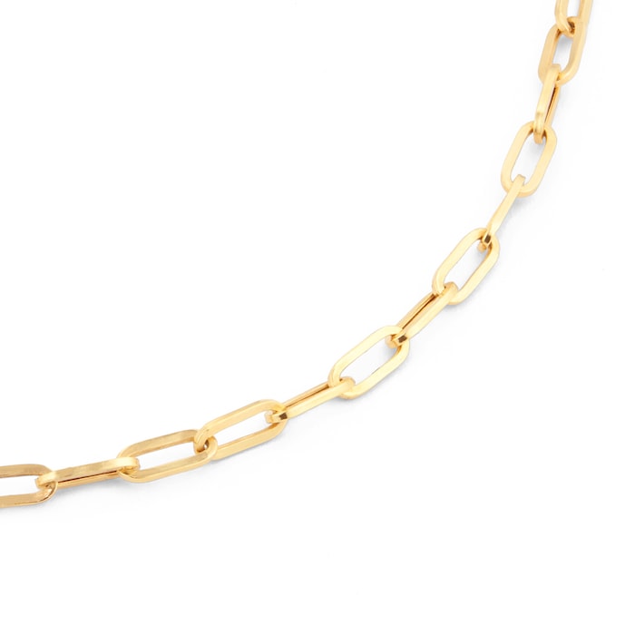 Goldsmiths 18ct Yellow Gold Thin Paperlink Chain