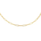 Mappin & Webb 18ct Yellow Gold 18 Inch Rectangular Link Necklace