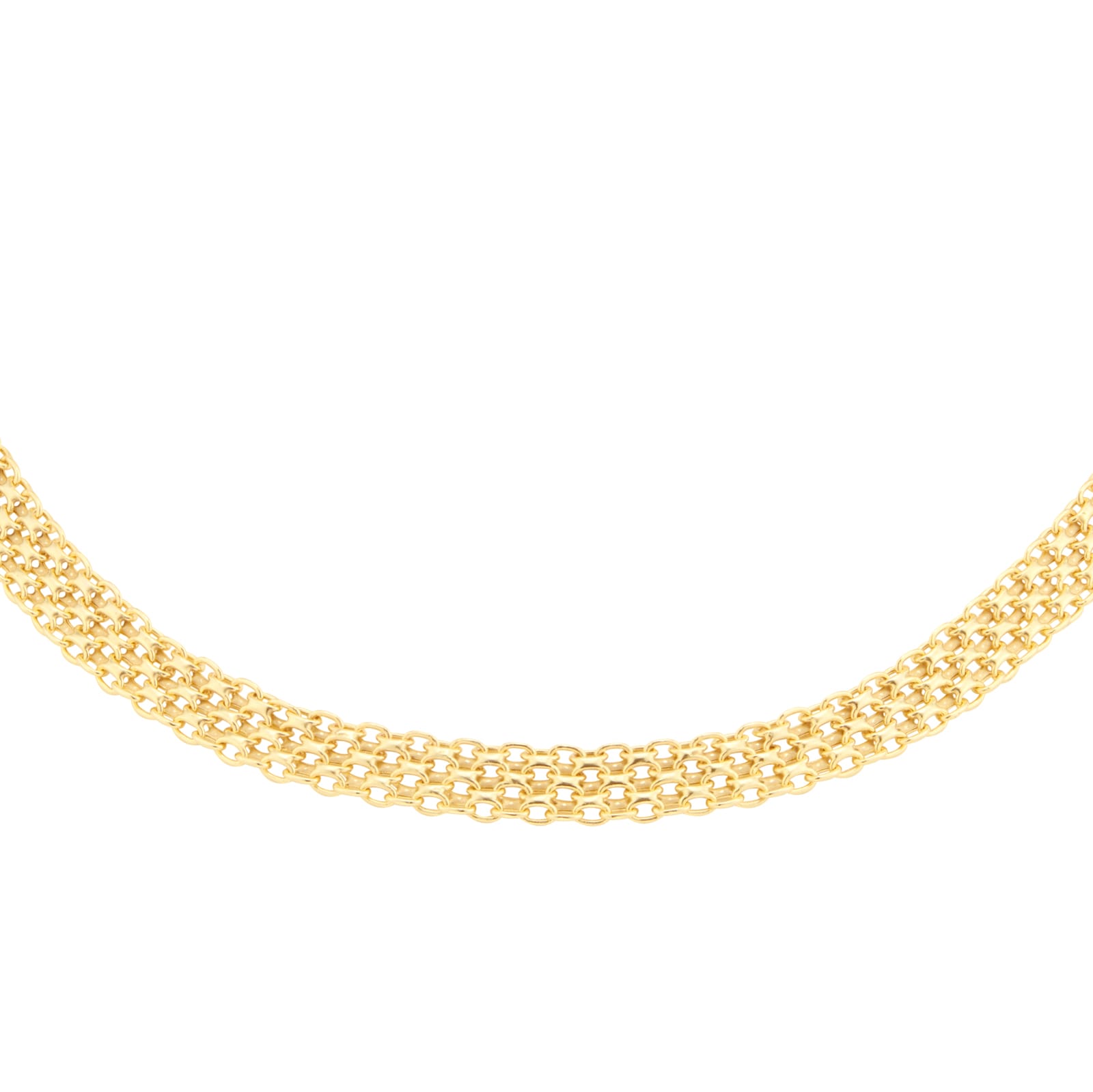 Mappin & Webb 18ct Yellow Gold Graduated Bismark Chain