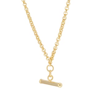 Goldsmiths 18ct Yellow Gold T-Bar Chain Necklace