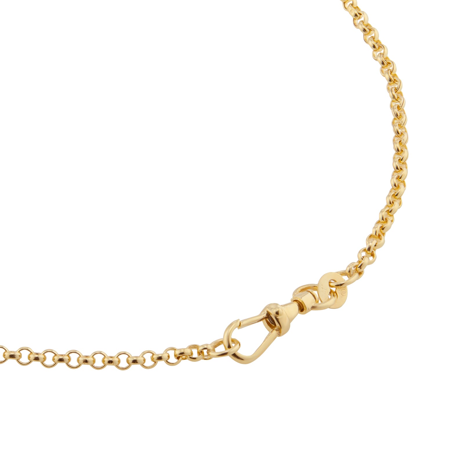 Goldsmiths 18ct Yellow Gold T-Bar Chain Necklace Goldsmiths 18ct Yellow Gold T-Bar Chain Necklace