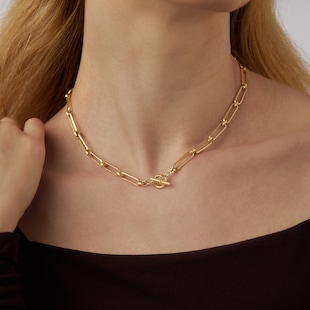 Mappin & Webb 18ct Yellow Gold 18 Inch Paperlink Necklace