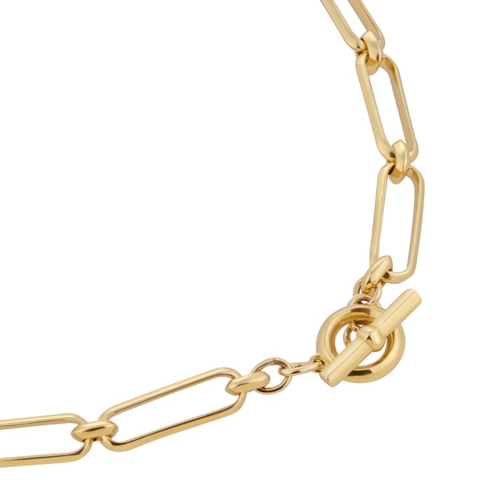 Mappin & Webb 18ct Yellow Gold 18 Inch Paperlink Necklace