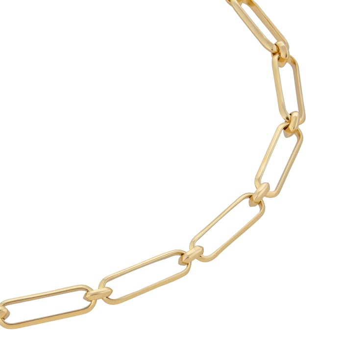 Mappin & Webb 18ct Yellow Gold 18 Inch Paperlink Necklace