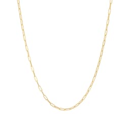 13520074 - 18ct Yellow Gold 2.3mm Paper Link 18 Inch Chain
