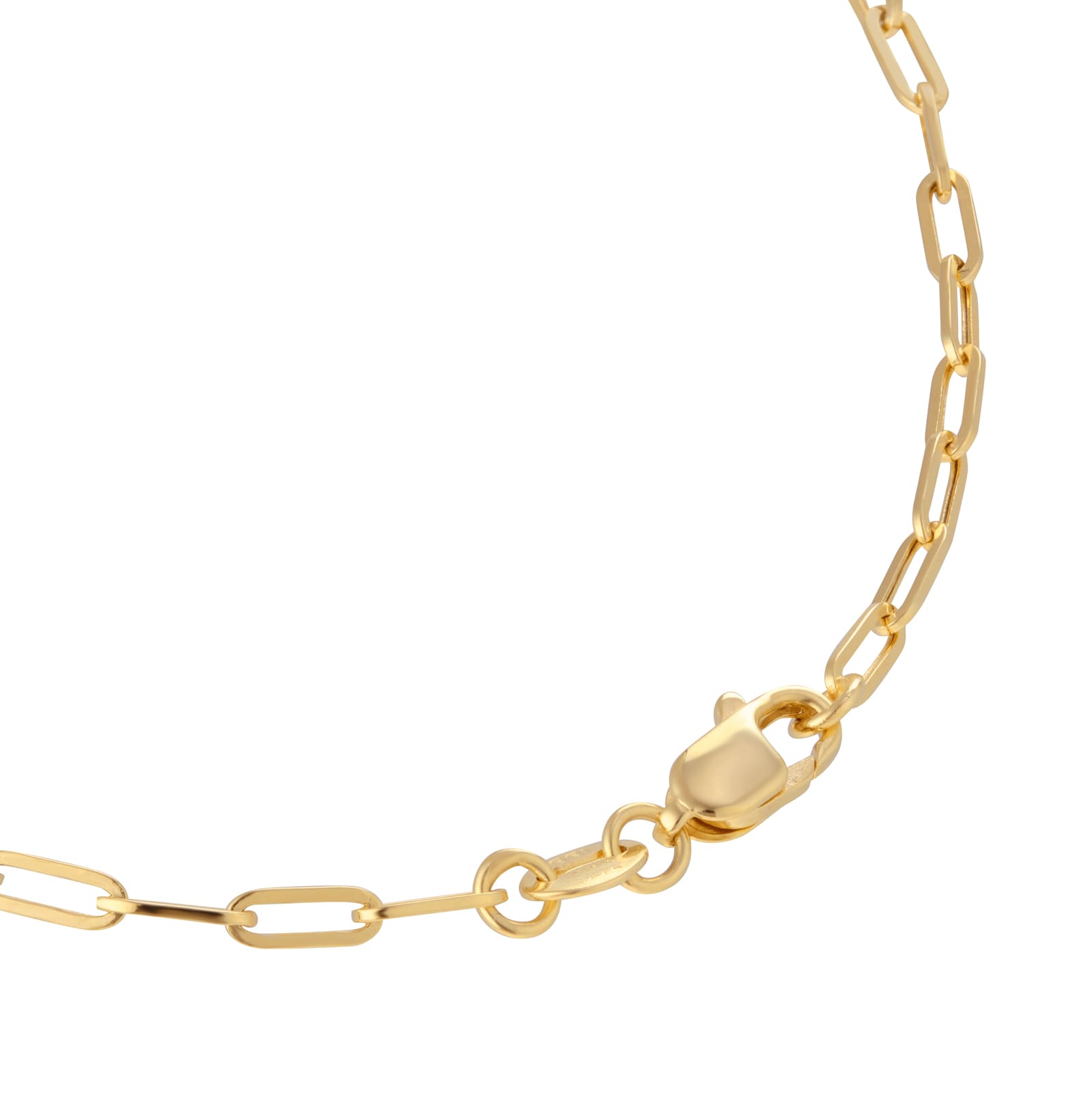 Mappin & Webb 18ct Yellow Gold 2.3mm Solid Paper Link 18 Inch Chain