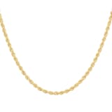 Mappin & Webb 18ct Yellow Gold 18 Inch Hollow Rope Chain