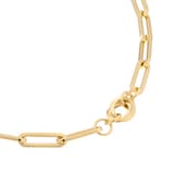 Mappin & Webb 18ct Yellow Gold Knot & Paper link 18 Inch Necklace