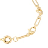Mappin & Webb 18ct Yellow Gold Knot & Paper link 18 Inch Necklace