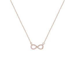 13700013 - Rose Gold Plated Infinity Necklace