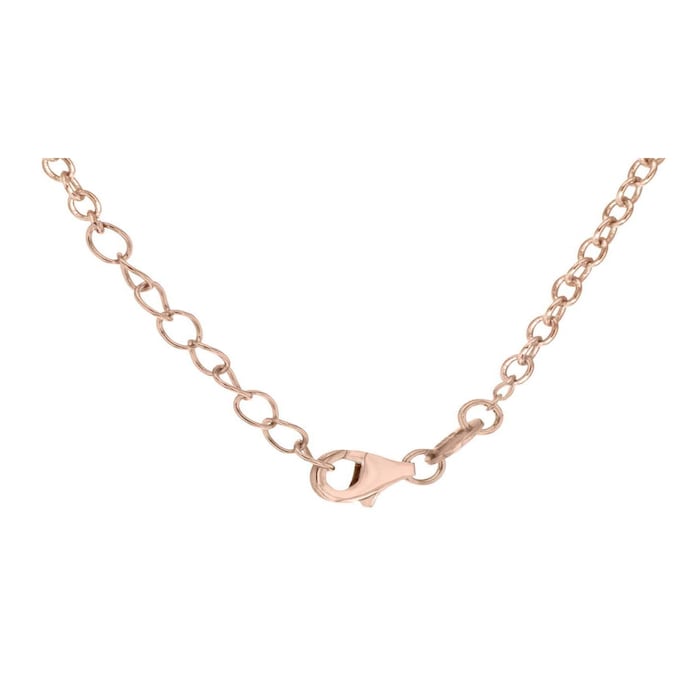 Goldsmiths Rose Gold Plated Infinity Necklace