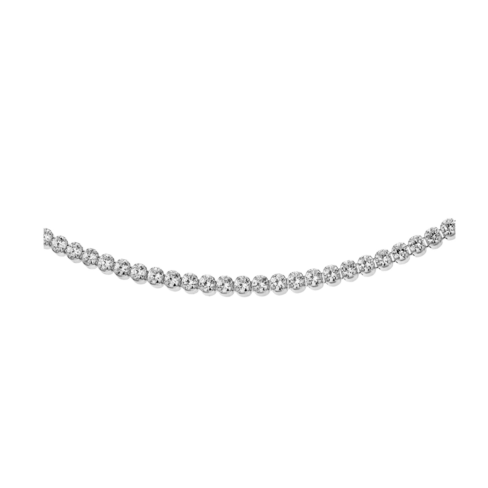 Sterling Silver Cubic Zirconia Tennis Necklace – Blacoe Jewellers