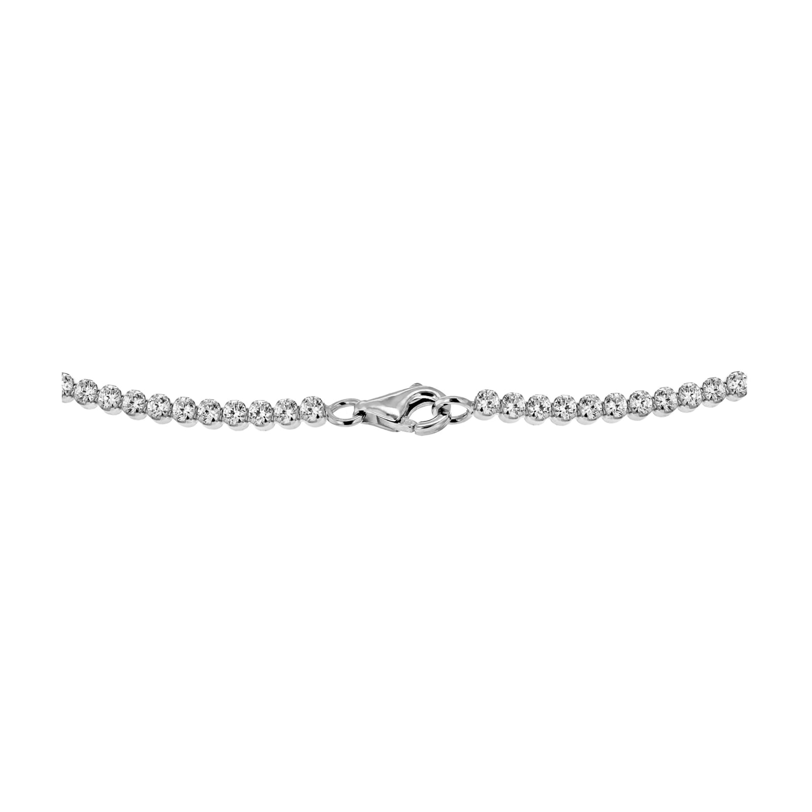 Classic Tennis Necklace - Crystal/Silver – Billy J