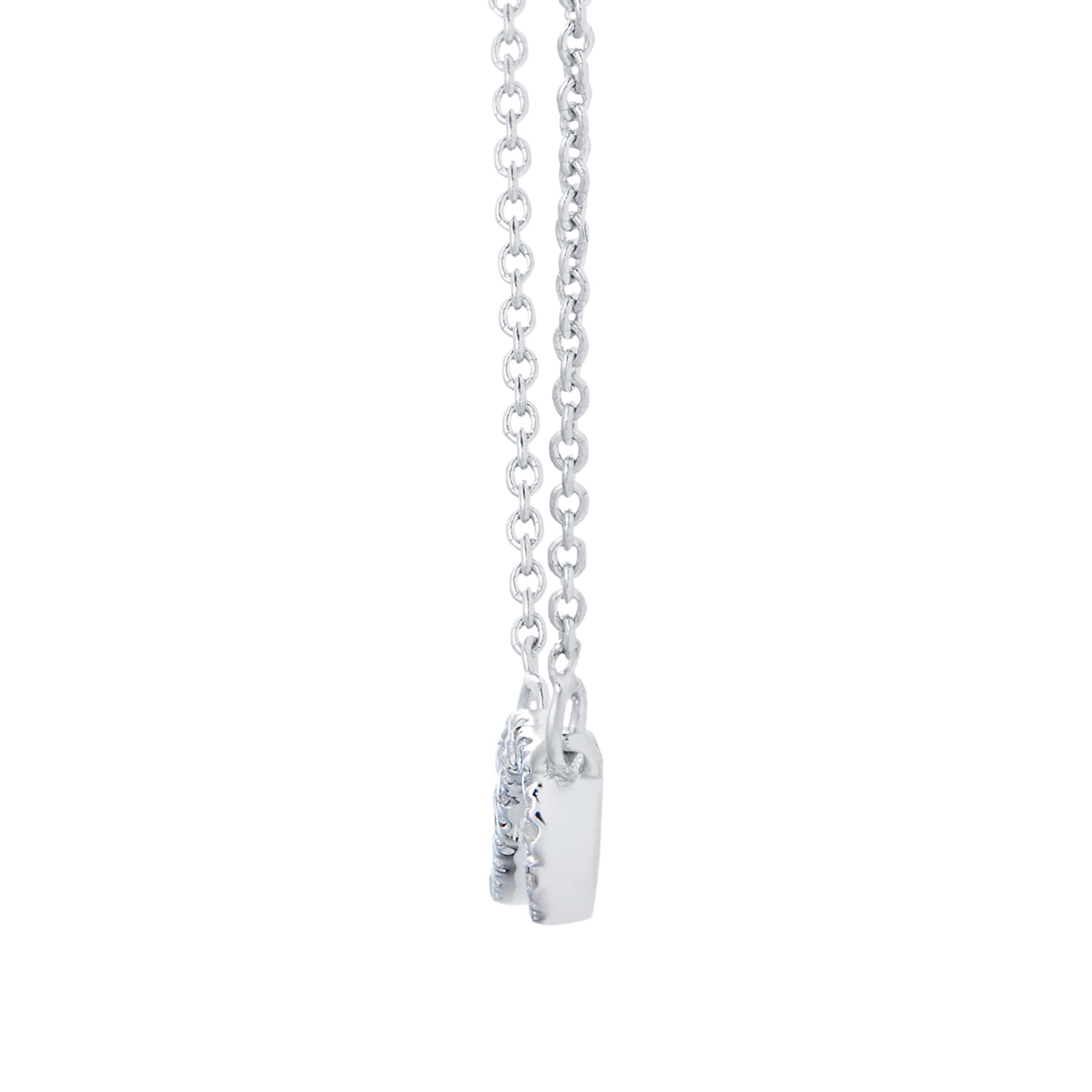Goldsmiths Silver & Diamond 0.08ct Infinity Necklace NF1544 | Goldsmiths