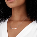 Goldsmiths Silver Fluid Twist Necklace