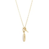 Goldsmiths 9ct Yellow Gold Oval Locket T-Bar Chain