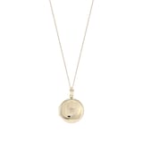 Goldsmiths 9ct Yellow Gold Diamond set Circle Locket