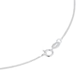 Goldsmiths Silver Cubic Zirconia Oval Locket
