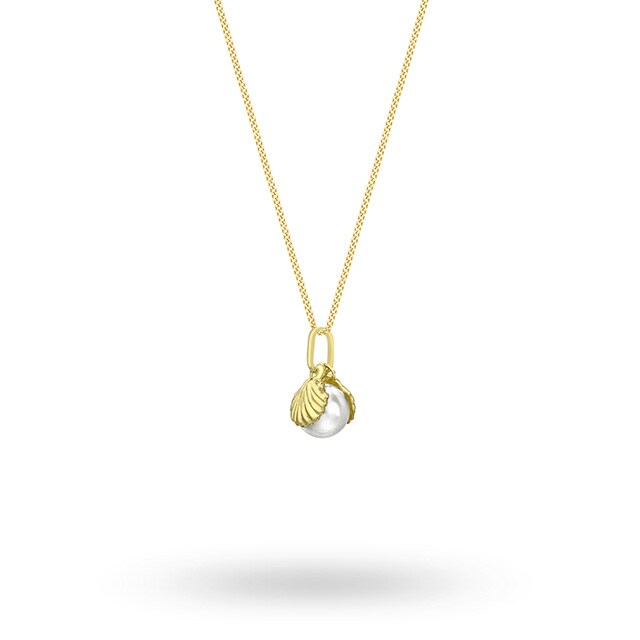 Goldsmiths 9ct Yellow Gold Pearl Pendant