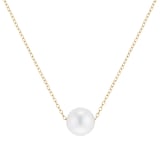 Goldsmiths 9ct Yellow Gold Akoya Pearl Slider Pendant